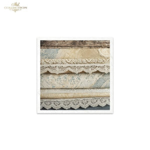 ITD Collection "Shabby Lace and Wood" Rice Paper Mini Set