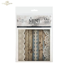 Load image into Gallery viewer, ITD Collection &quot;Shabby Lace and Wood&quot; Rice Paper Mini Set