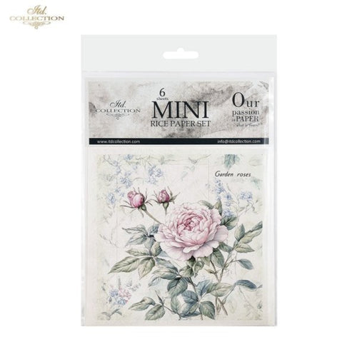 Garden Roses Rice Paper Mini Set by ITD Collection