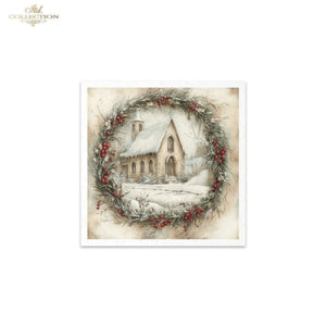 Winter's Tale Churches Rice Paper Mini Set by ITD Collection
