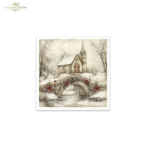 Winter's Tale Churches Rice Paper Mini Set by ITD Collection