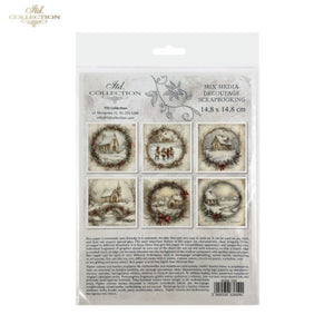 Winter's Tale Churches Rice Paper Mini Set by ITD Collection