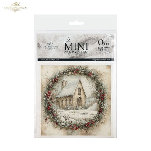 Winter's Tale Churches Rice Paper Mini Set by ITD Collection