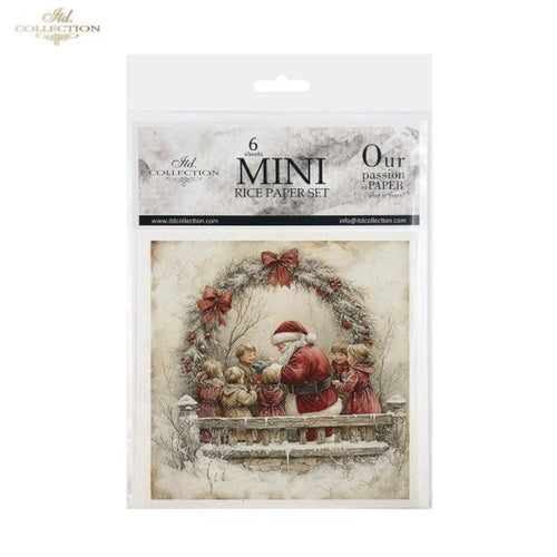 Winter's Tale Christmas Darlings and Santa Rice Paper Mini Set by ITD Collection