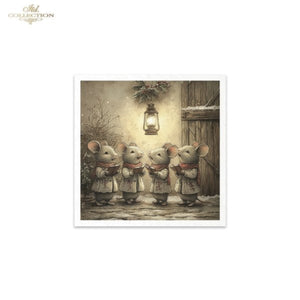 Winter's Tale Christmas Mouse Rice Paper Mini Set by ITD Collection