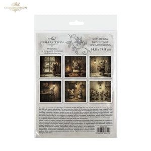 Winter's Tale Christmas Mouse Rice Paper Mini Set by ITD Collection