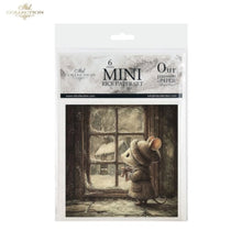 Load image into Gallery viewer, Winter&#39;s Tale Christmas Mouse Rice Paper Mini Set by ITD Collection