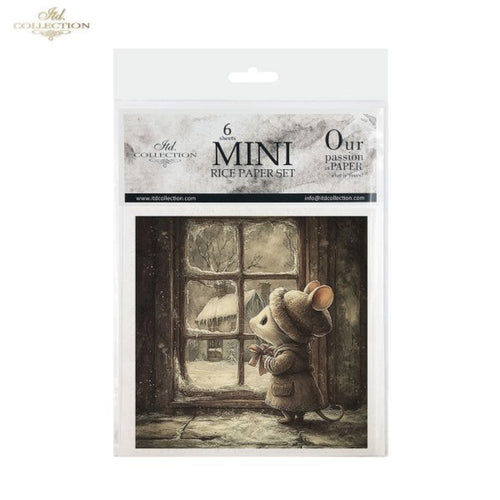 Winter's Tale Christmas Mouse Rice Paper Mini Set by ITD Collection