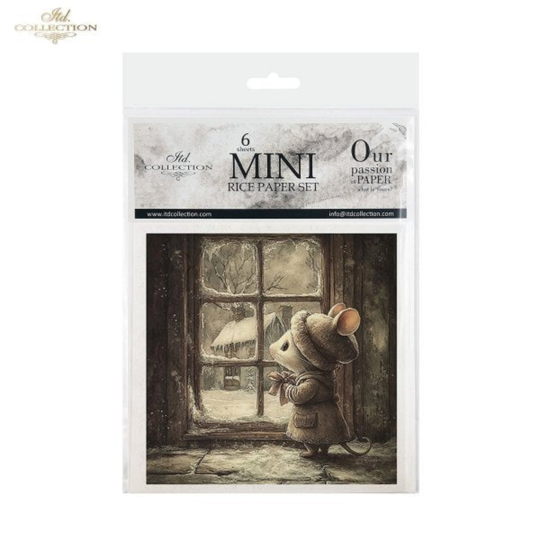 Winter's Tale Christmas Mouse Rice Paper Mini Set by ITD Collection