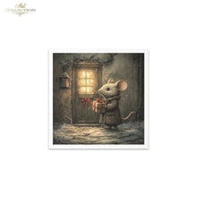 Load image into Gallery viewer, Winter&#39;s Tale Christmas Mouse 2 Rice Paper Mini Set by ITD Collection