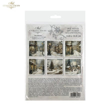 Load image into Gallery viewer, Winter&#39;s Tale Village Christmas II Rice Paper Mini Set by ITD Collection