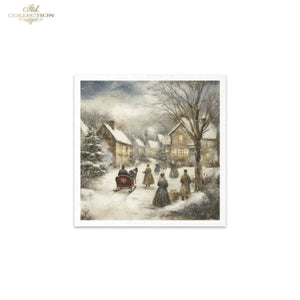 Winter's Tale Village Christmas Rice Paper Mini Set by ITD Collection