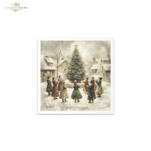 Winter's Tale Village Christmas Rice Paper Mini Set by ITD Collection