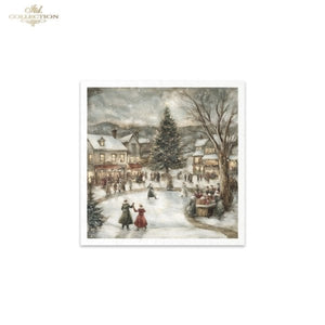 Winter's Tale Village Christmas Rice Paper Mini Set by ITD Collection