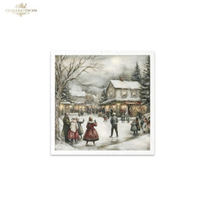 Winter's Tale Village Christmas Rice Paper Mini Set by ITD Collection