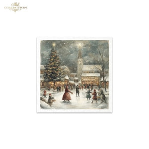 Winter's Tale Village Christmas Rice Paper Mini Set by ITD Collection