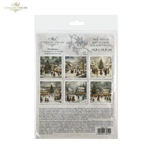 Load image into Gallery viewer, Winter&#39;s Tale Village Christmas Rice Paper Mini Set by ITD Collection