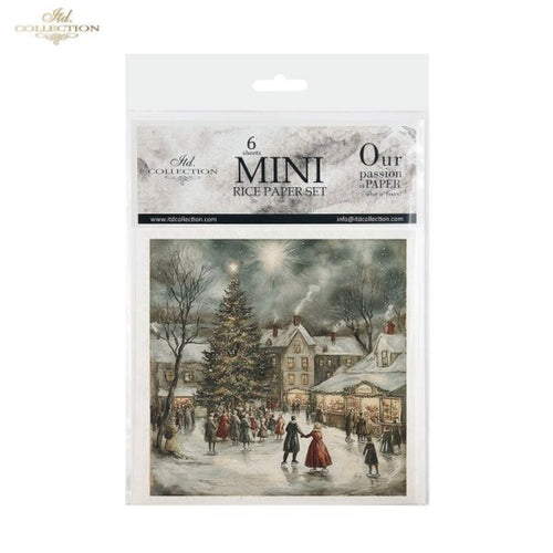 Winter's Tale Village Christmas Rice Paper Mini Set by ITD Collection