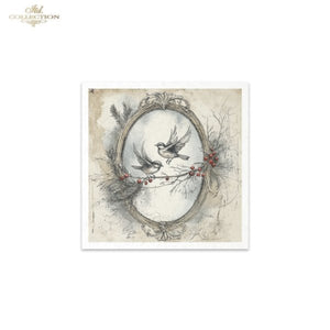 Winter's Tale Holly Birds Rice Paper Mini Set by ITD Collection