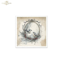 Load image into Gallery viewer, Winter&#39;s Tale Holly Birds Rice Paper Mini Set by ITD Collection