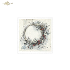 Winter's Tale Holly Birds Rice Paper Mini Set by ITD Collection