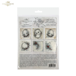 Winter's Tale Holly Birds Rice Paper Mini Set by ITD Collection