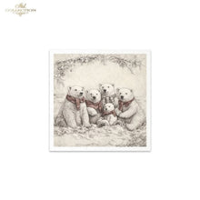 Load image into Gallery viewer, Winter&#39;s Tale Holiday Animals Rice Paper Mini Set by ITD Collection