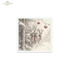 Load image into Gallery viewer, Winter&#39;s Tale Holiday Animals Rice Paper Mini Set by ITD Collection