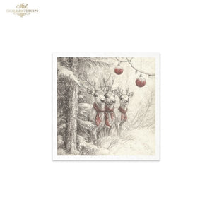 Winter's Tale Holiday Animals Rice Paper Mini Set by ITD Collection