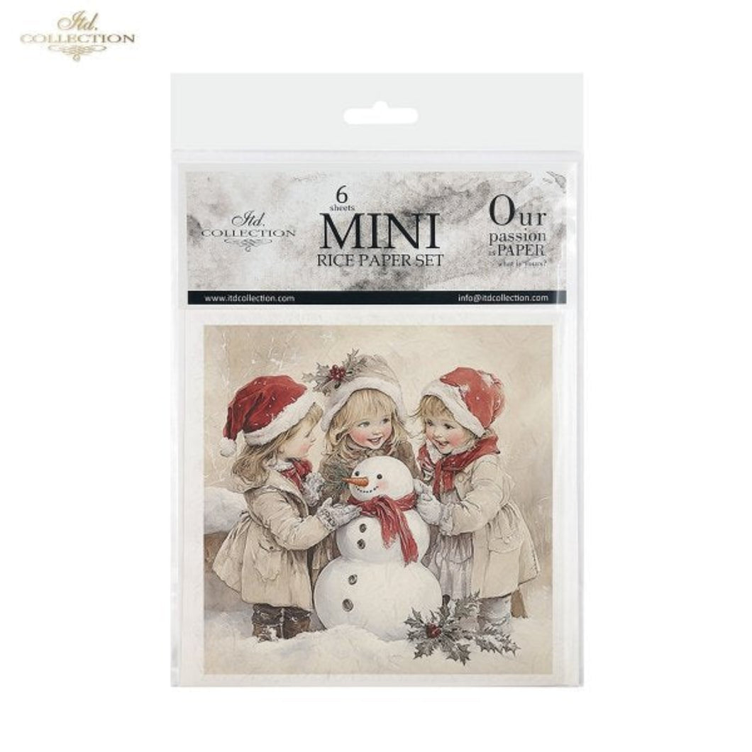 Winter's Tale Christmas Darlings Snow Days Rice Paper Mini Set by ITD Collection