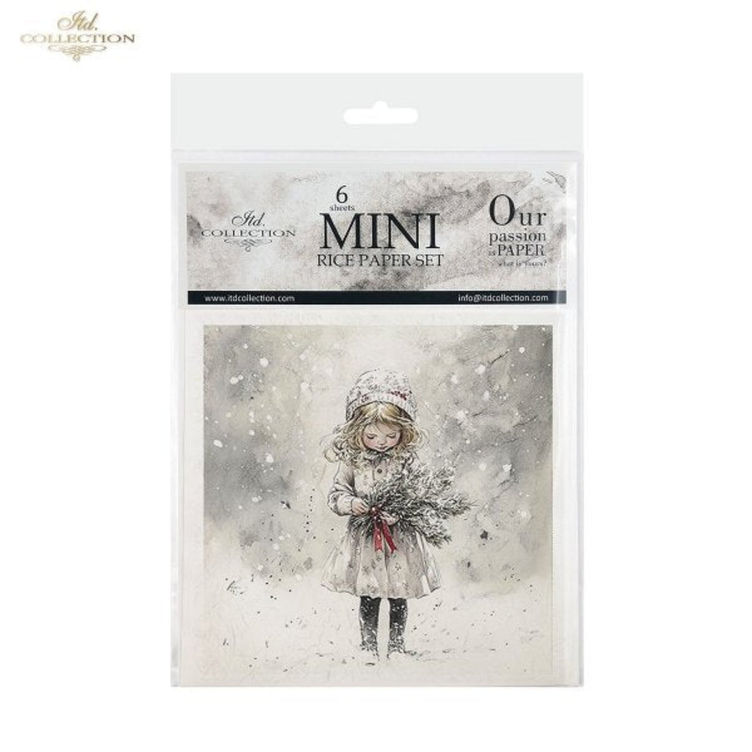 Winter's Tale Christmas Snow Darlings II Rice Paper Mini Set by ITD Collection