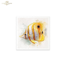 Load image into Gallery viewer, Illustration of a butterfly fish on a white background