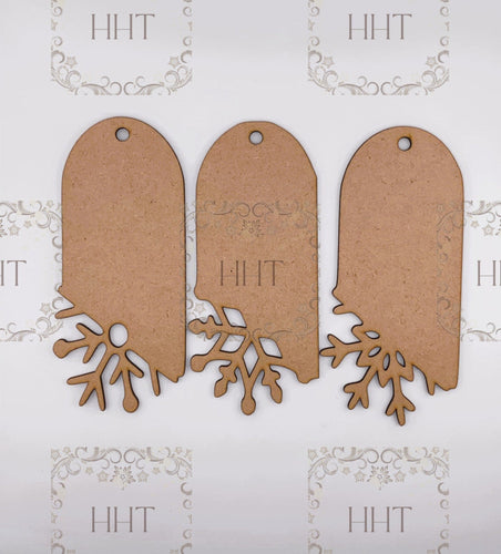 Copy of Handcrafted Holiday Traditions MDF Tags with Snowflakes