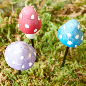 Resin Miniature Mushrooms