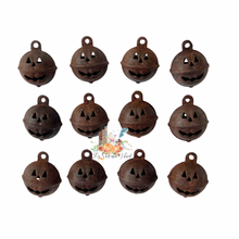 Load image into Gallery viewer, 12 Rusty Halloween Pumpkin Jingle Bells, Sealed, Cleaned 