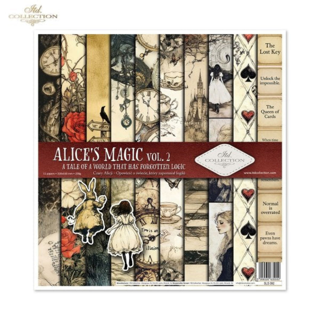 Alice's Magic Vol. 2 Scrapbook Paper Set by ITD Collection