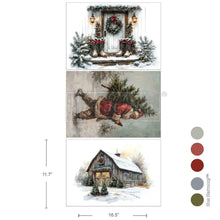 Load image into Gallery viewer, Santa’s Woodland Stroll Decoupage Fiber Pack by Redesign with Prima