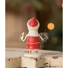Load image into Gallery viewer, Bethany Lowe Santa with Wreath &amp; Bell