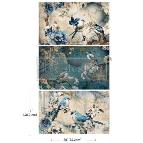 Sapphire Wings Decoupage Tissue Paper Pack by Redesign with Prima