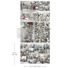 Load image into Gallery viewer, Silent Night Snow Village Decoupage Fiber Pack by Redesign with Prima