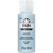 Load image into Gallery viewer, Bottle of FolkArt acrylic paint in Sky Mist color on a white background