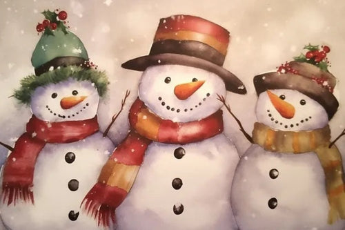 Snowmen Rice Paper by Reba Rose Creations