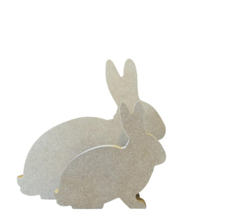 Spring MDF Bunny Shelf Sitter