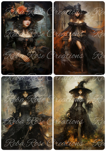 Steam Punk Witch Rice Paper by Reba Rose Creations