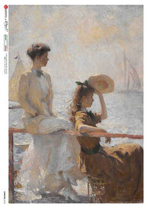 Artwork 0123 by Paper Designs Washipaper, Summer Day by Frank Benson, 1911