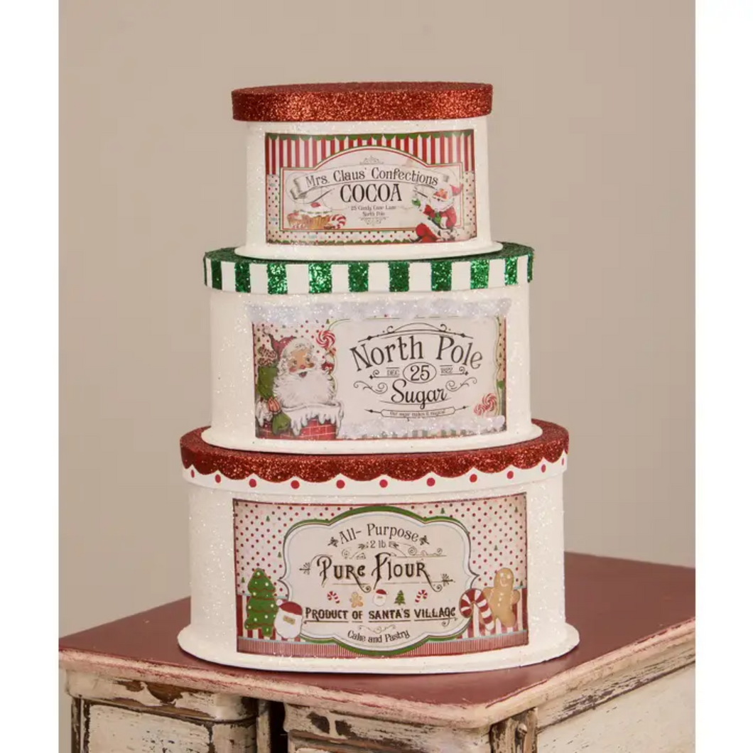 Sweet Tidings Christmas Boxes Set of 3 by Bethany Lowe