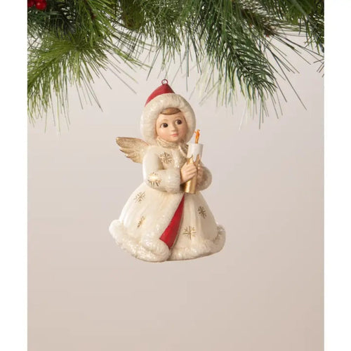 Angel Holding Candle Ornament by Bethany Lowe Designs