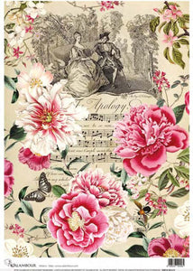 The Apology Floral Symphony Rice Paper by Calambour Italy TT123