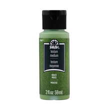 Load image into Gallery viewer, Bottle of FolkArt texture medium in moss color on a white background
