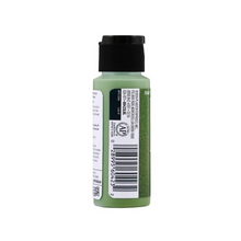 Load image into Gallery viewer, Green paint bottle with black cap on a white background